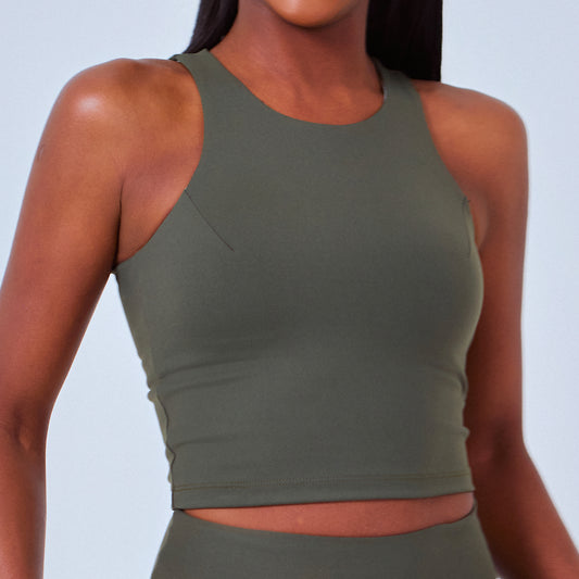 Crop top de entrenamiento, pádel, tenis y gimnasio para dama.