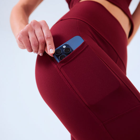 Legging con bolsillos de cintura alta para gym, yoga, pilates.
