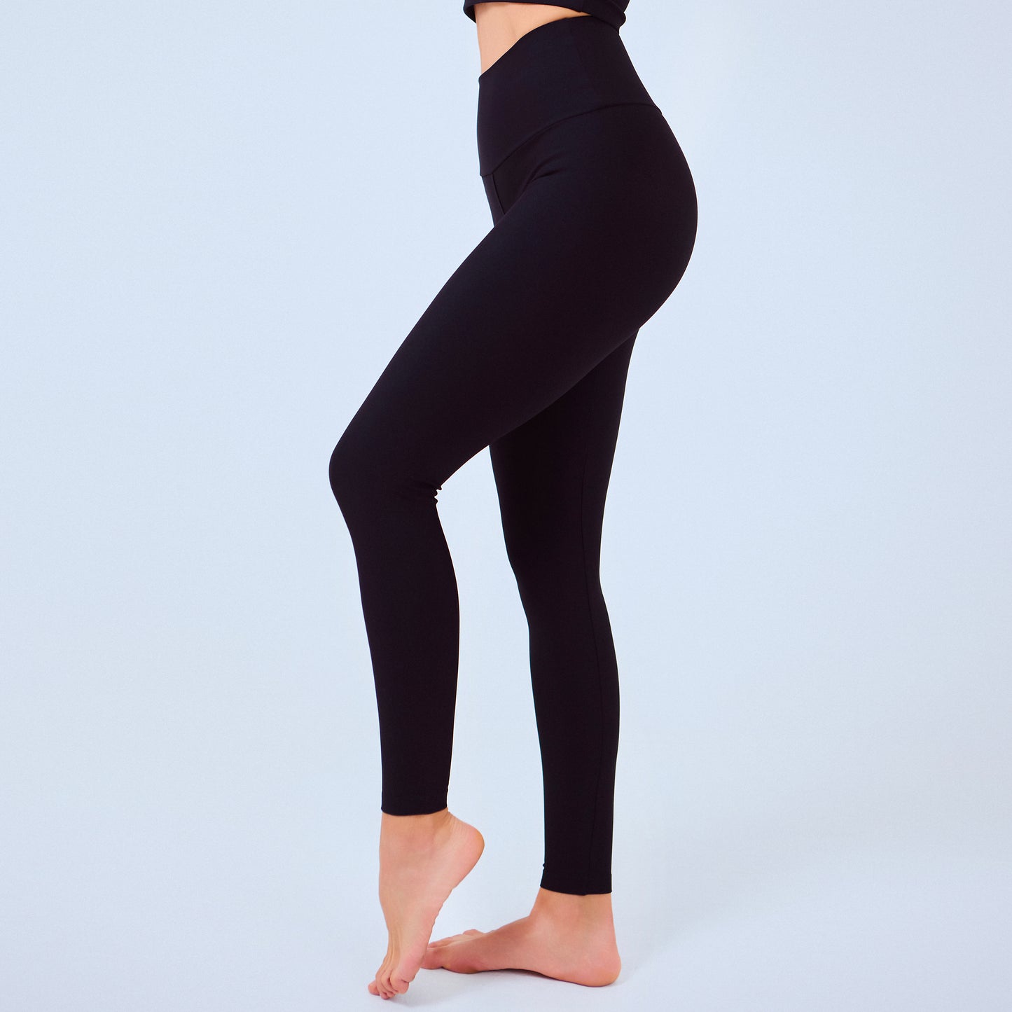 Legging liso con cintura alta para mujer, gym, yoga, pilates.
