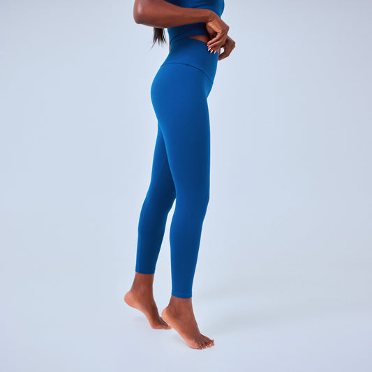 Legging liso con cintura alta para mujer, gym, yoga, pilates.
